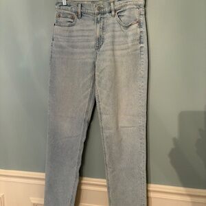 AE Stretch Super High-Waisted Straight Jean/Size 6